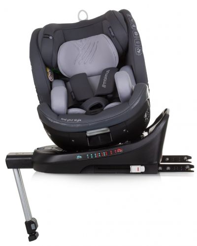 Столче за кола Chipolino - Максимус, 360°, I-Size, IsoFix, 40-150 cm, гранит - 4