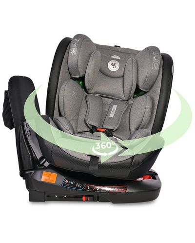 Столче за кола Lorelli - Ares, i-Size, IsoFix, 40-150 cm, Grey - 3