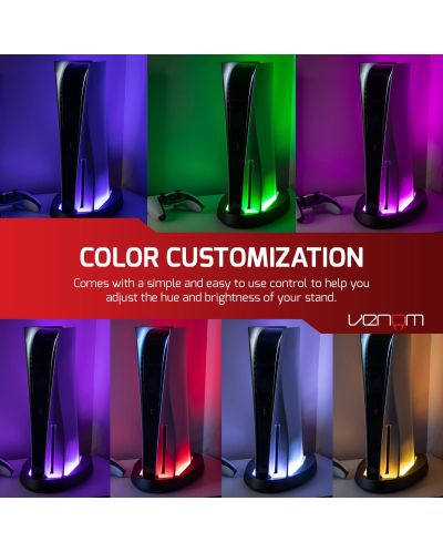 Стойка за конзола Venom - Multi-Colour LED Stand (PS5) - 2