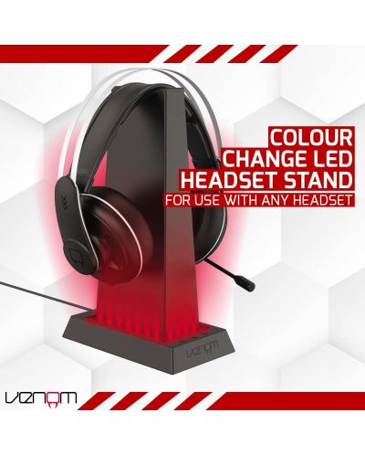 Стойка за слушалки Venom - Colour Change LED Headset Stand - 6