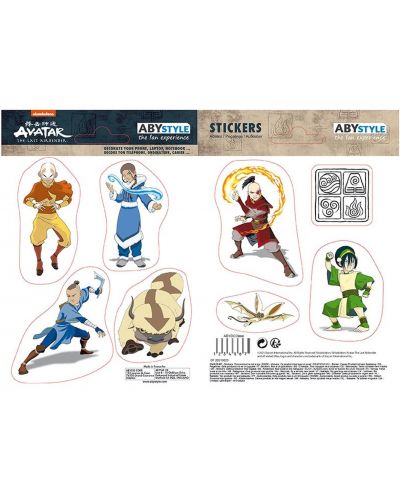 Стикери ABYstyle Animation: Avatar: The Last Airbender - Characters - 1