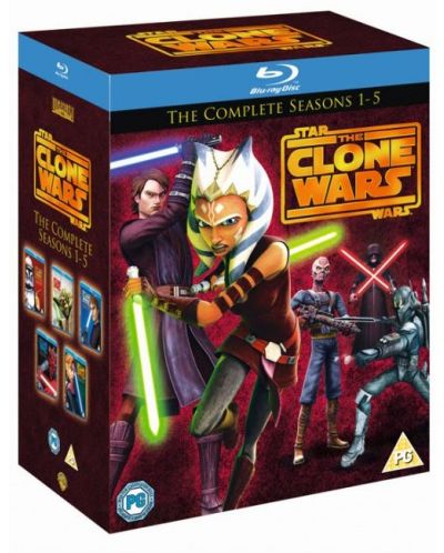 Star Wars: The Clone Wars - Сезон 1-5 (Blu-Ray) - Без български субтитри - 1