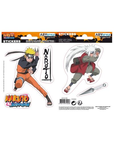 Стикери ABYstyle Animation: Naruto - Naruto & Jiraiya - 1