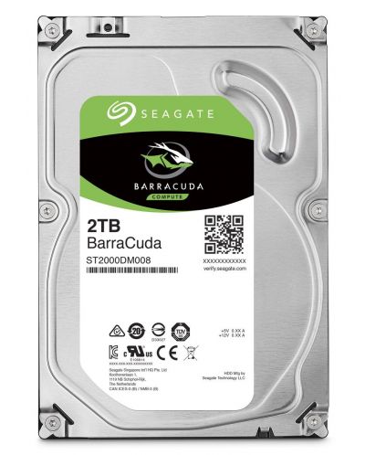 Твърд диск Seagate - BarraCuda, 2TB, 7200 rpm, 3.5'' - 1