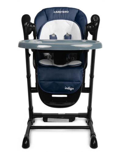 Столче за хранене и люлка 2 в 1 Caretero - Indigo Black, синьо - 5