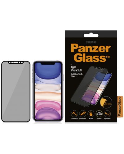 Стъклен протектор PanzerGlass - Privacy CaseFriend, iPhone XR/11 - 3