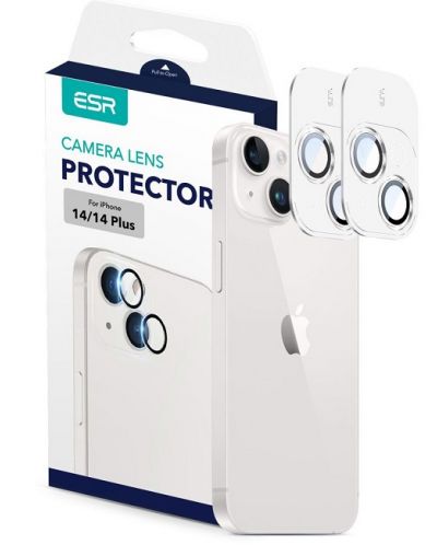 Стъклени протектори ESR - Camera Lens, iPhone 14/iPhone 14 Plus, черни - 3