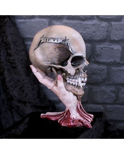 Статуетка Nemesis Now Music: Metallica - Sad But True Skull, 22 cm - 5