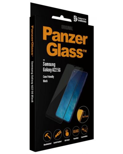 Стъклен протектор PanzerGlass - CaseFriend, Galaxy A22 5G - 3