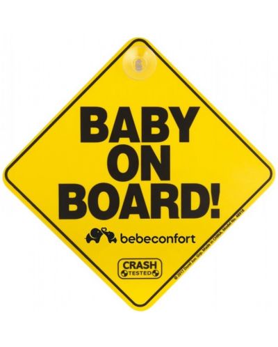 Стикер за кола Bebe Confort - Baby on board, yellow - 1