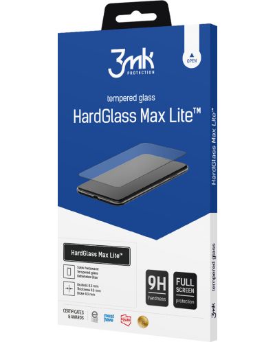 Стъклен протектор 3mk - HardGlass Max Lite, Xiaomi Redmi Note 10 Pro - 1