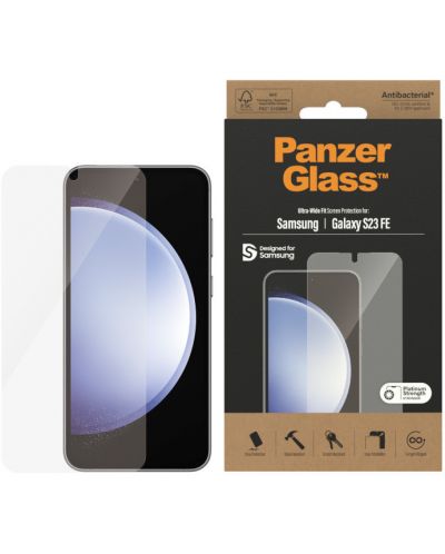 Стъклен протектор PanzerGlass - Case Friendly, Galaxy S23 FE - 1