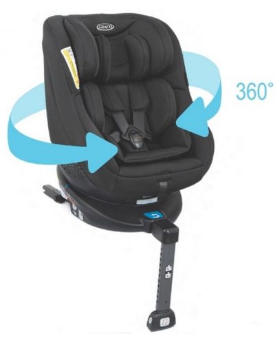 Столче за кола Graco - Turn2Me, 0-18 kg, c IsoFix, Navy - 3