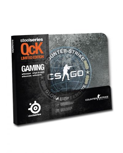 Гейминг подложка SteelSeries - QcK Counter-Strike: Global Offensive Edition, M, мека, сива
