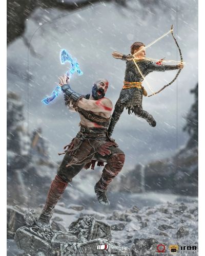 Статуетка Iron Studios Games: God of War - Kratos & Atreus, 34 cm - 8