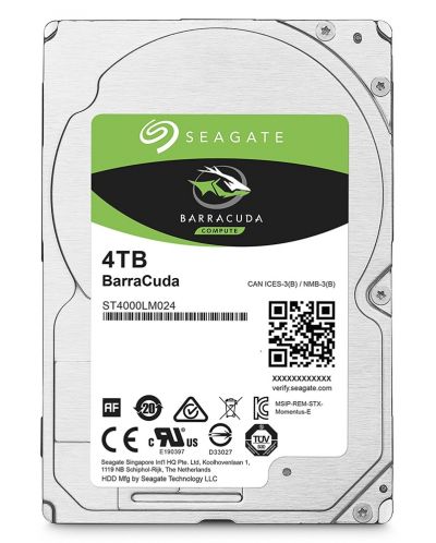 Твърд диск Seagate - BarraCuda, 4TB, 5400 rpm, 2.5'' - 1