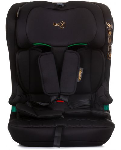 Столче за кола Chipolino - LuxX, IsoFix, i-Size, 76-150 cm, обсидиан - 3