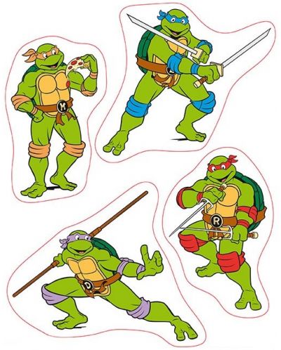 Стикери ABYstyle Animation: Teenage Mutant Ninja Turtles - Turtles & Splinter - 2
