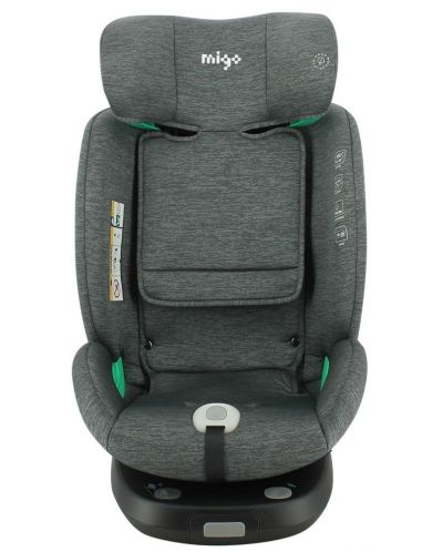 Столче за кола Migo - Legend, i-Size, с IsoFix, 360°, 40-150 cm, Grey - 1