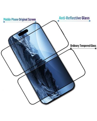 Стъклен протектор Blueo - AR 3D Curved, iPhone 15 Pro - 4