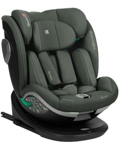 Столче за кола KikkaBoo - i-Drive, i-Size, 40-150 cm, зелено - 1