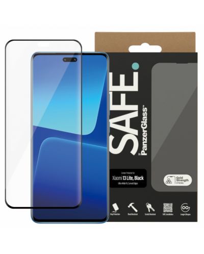 Стъклен протектор Safe - CaseFriendly , Xiaomi 13 Lite 5G, черен - 3