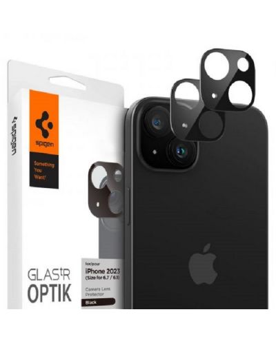 Стъклен протектор Spigen - tR Optik, iPhone 15/15 Plus - 1