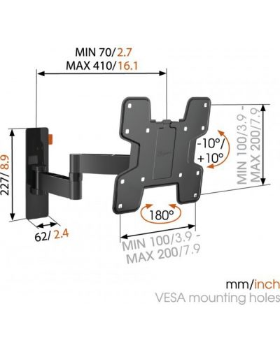 Поставка Vogel's за LED/LCD с две рамена и наклон 10º 19"- 37" - 4