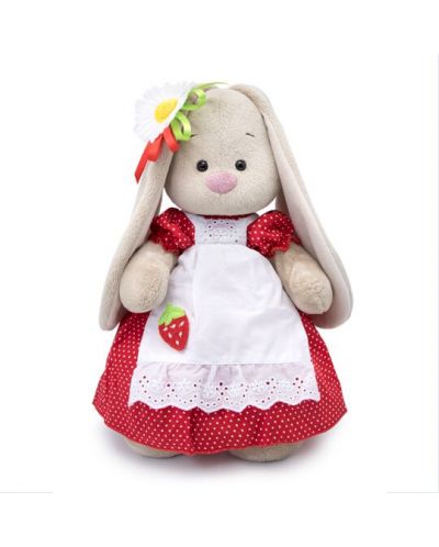 Плюшена играчка Budi Basa - Зайка Ми, с рокличка и дива ягодка, 25 cm - 1