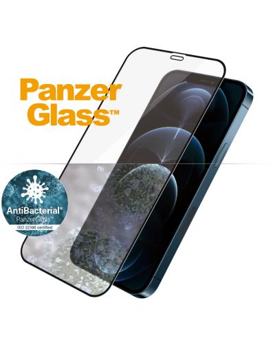 Стъклен протектор PanzerGlass - AntiBact CaseFriend, iPhone 12 Pro Max - 1
