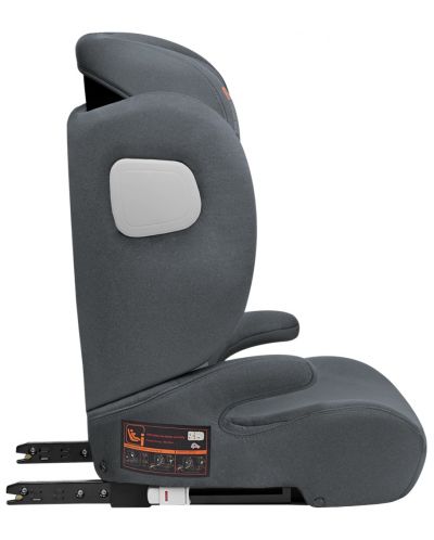 Столче за кола KikkaBoo - i-Track, i-Size, 100-150 cm, тъмносиво - 5