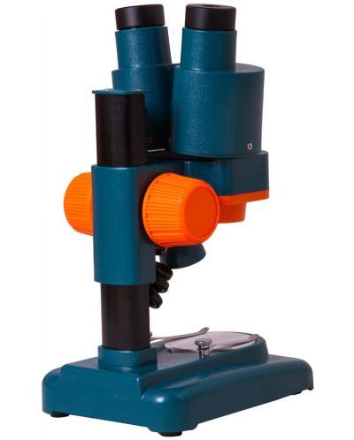 Стереомикроскоп Levenhuk - LabZZ M4, син/оранжев - 4