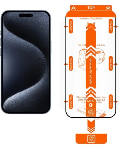 Стъклени протектори Mobile Origin - Guard, iPhone 15, 2 броя - 3