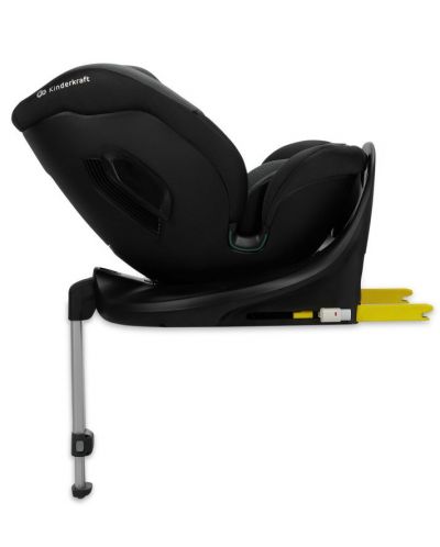 Столче за кола KinderKraft - I-Fix 360°, i-Size, 40-150 cm, Graphite Black - 5