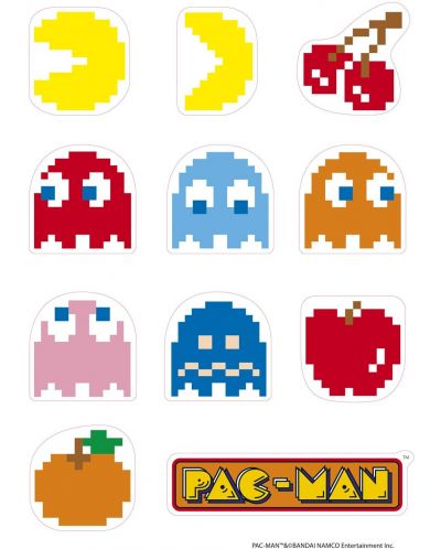 Стикери за стена ABYstyle Games: Pac-Man - Characters & Maze - 2