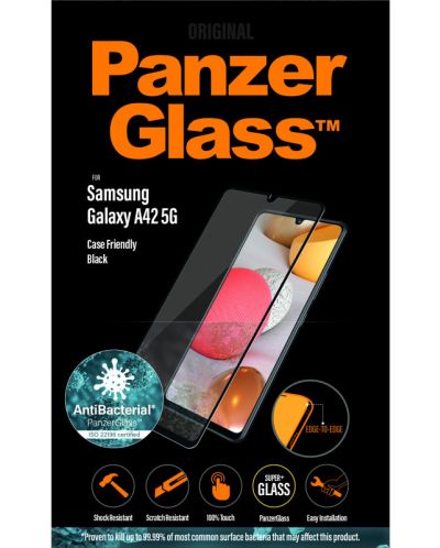Стъклен протектор PanzerGlass - AntiBact CaseFriend, Galaxy A42 5G - 2