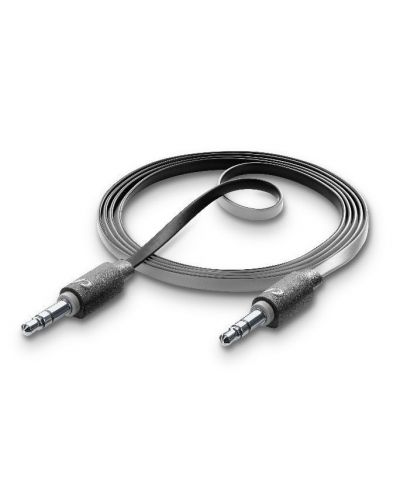 Стерео кабел - жак 3.5 mm - 3.5 mm, сив - 1