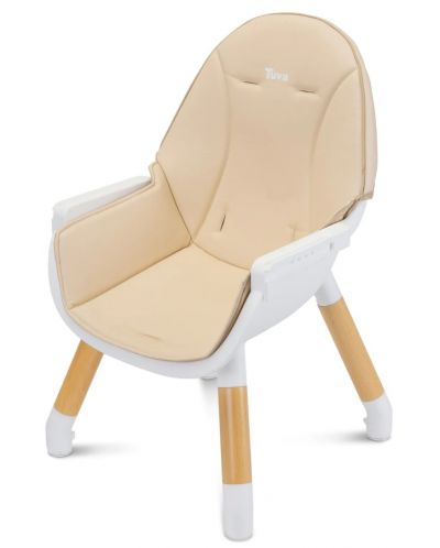 Столче за хранене 2 в 1 Caretero - Tuva, Beige  - 5