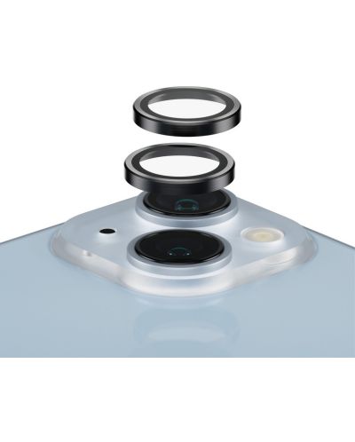 Стъклен протектор за камера PanzerGlass - Hoops, iPhone 14/14 Plus, черен - 2