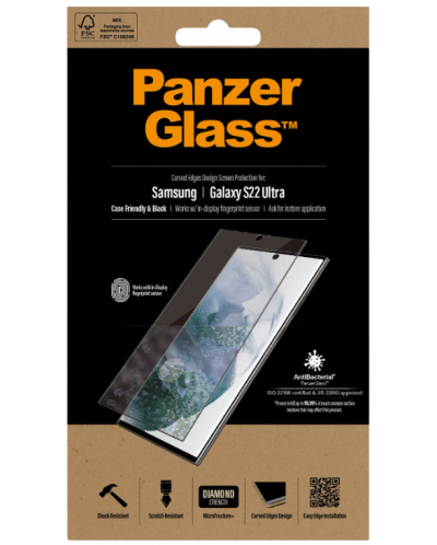Стъклен протектор PanzerGlass - AntiBact CaseFriend, Galaxy S22 Ultra - 4