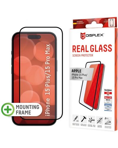 Стъклен протектор Displex - Real 3D, iPhone 15 Plus/15 Pro Max - 1