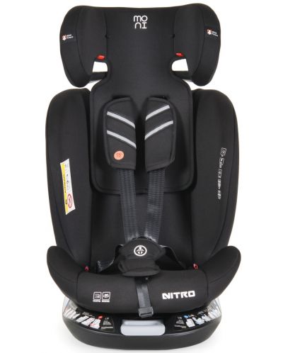 Стол за кола Moni - Nitro, IsoFix, i-Size, 40-150 cm, сив - 4