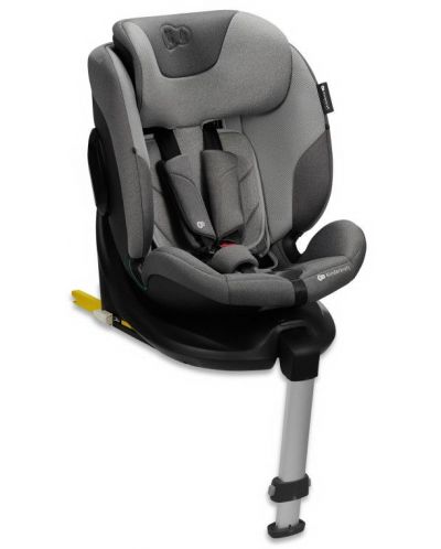 Столче за кола KinderKraft - I-Fix 360°, i-Size, 40-150 cm, Cool Grey - 7