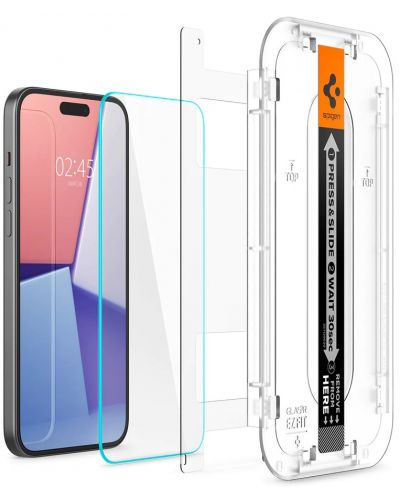 Стъклен протектор Spigen - Glas.tR EZ Fit HD, iPhone 15 - 3