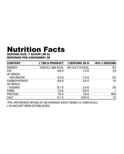 Whey Protein Concentrate, ванилия, 908 g, Lazar Angelov Nutrition - 2