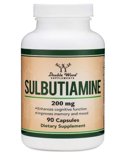 Sulbutiamine, 200 mg, 90 капсули, Double Wood - 1