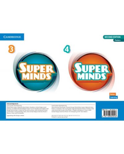 Super Minds Level 3 and 4 Poster Pack British English / Английски език - ниво 3 и 4: Постери - 1