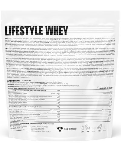 Lifestyle Whey, шоколад с фъстъчено масло, 900 g, Swedish Supplements - 2