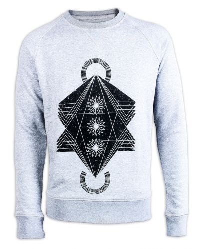 Суитшърт Brave Moustache унисекс Stanley flo heather grey - S