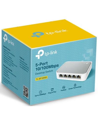 Суич TP-Link - TL-SF1005D, 5 порта, бял - 4